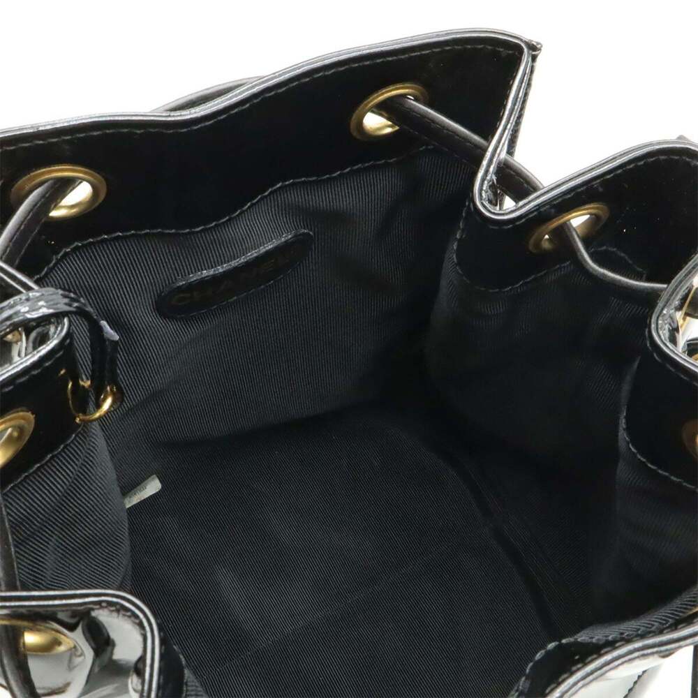 CHANEL Black Leather Logo Shoulder Bag - Picture 9 of 10